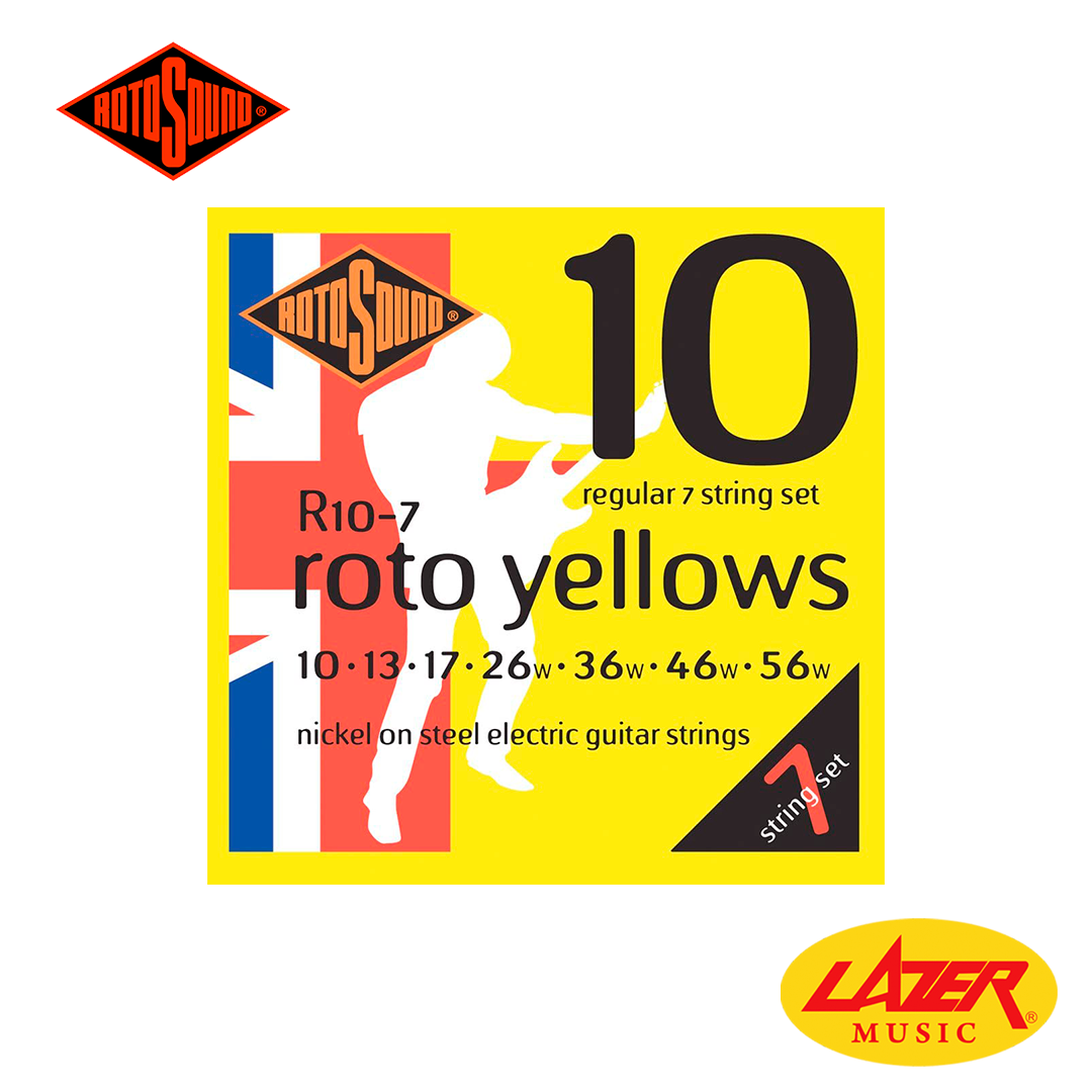 Rotosound Roto Yellows Electric Guitar Strings (7-String Set)